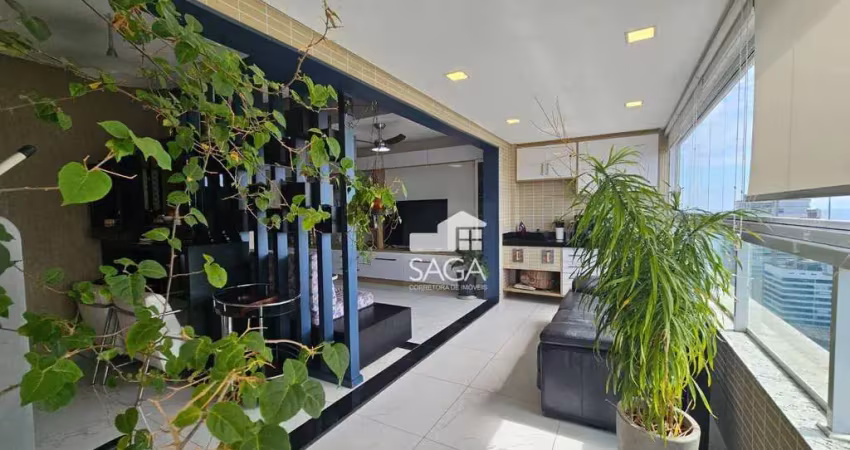 Andar alto! apartamento com 3 dormitórios à venda, 112 m² por r$ 1.600.000 - canto do forte - praia grande/sp