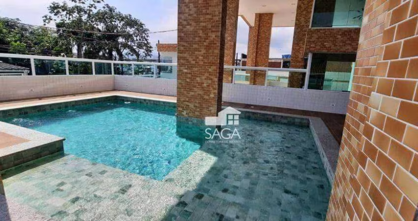Apartamento com 2 dormitórios à venda, 69 m² por R$ 450.000,00 - Vila Guilhermina - Praia Grande/SP