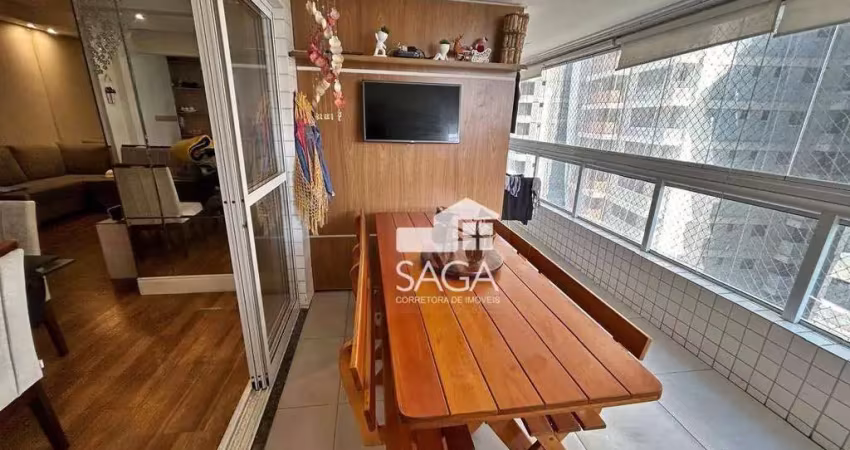 Apartamento com 3 dormitórios à venda, 128 m² por R$ 1.300.000,00 - Vila Guilhermina - Praia Grande/SP
