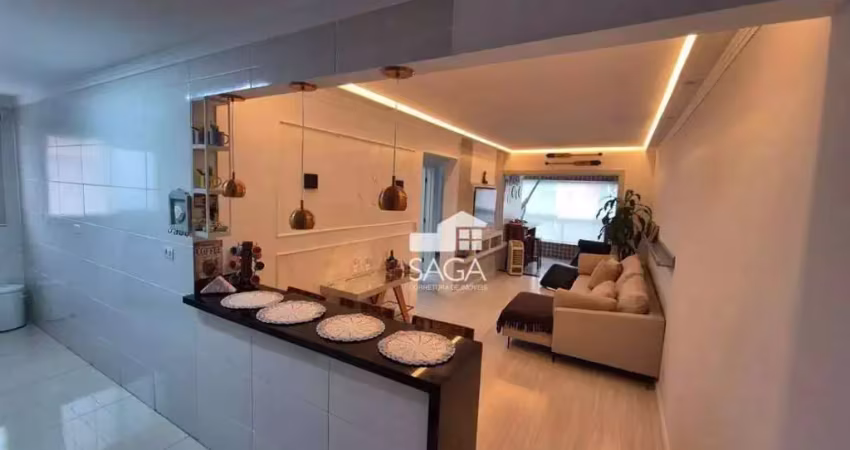 Apartamento com 2 dormitórios à venda, 72 m² por r$ 730.000,00 - boqueirão - praia grande/sp