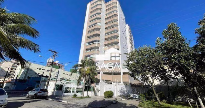 Apartamento com 3 dormitórios à venda, 104 m² por R$ 735.000,00 - Vila Guilhermina - Praia Grande/SP