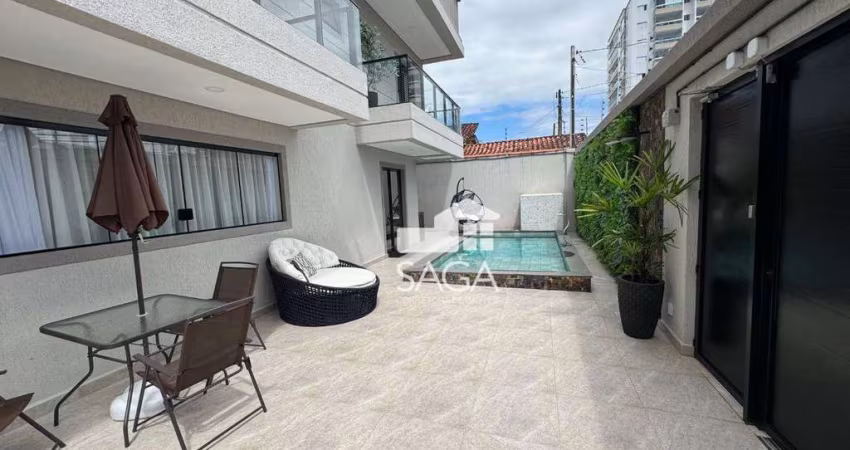 Sobrado com Piscina e 3 dormitórios (3 suítes) à venda, 140 m² por R$ 1.499.000 - Vila Guilhermina - Praia Grande/SP