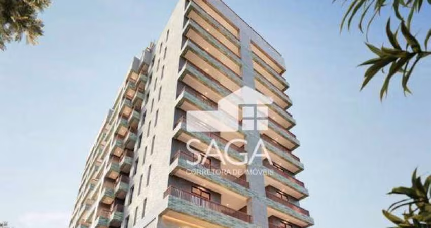 Apenas 29 mil de Entrada! Apartamento com 2 dormitórios à venda, 65 m² por R$ 450.514 - Vila Guilhermina - Praia Grande/SP