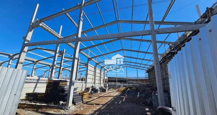 Galpão para alugar, 748 m² por r$ 40.000,00/mês - aviação - praia grande/sp