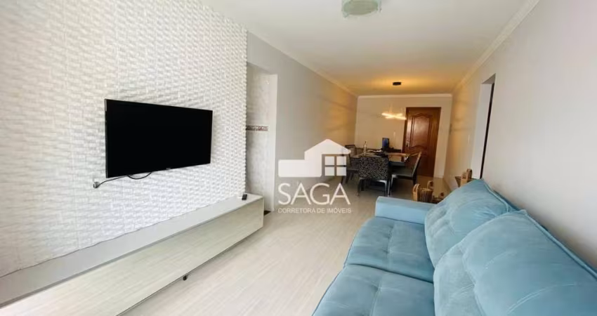 Apartamento com 2 dormitórios para alugar, 100 m² por R$ 4.800,00/mês - Canto do Forte - Praia Grande/SP