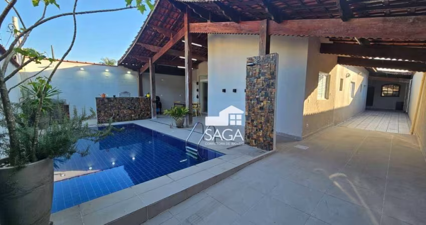 Casa Térrea Isolada com 4 Suítes e Piscina – 205m² | Venda R$2.600.000 ou Aluguel R$12.000 – Canto do Forte, Praia Grande/SP
