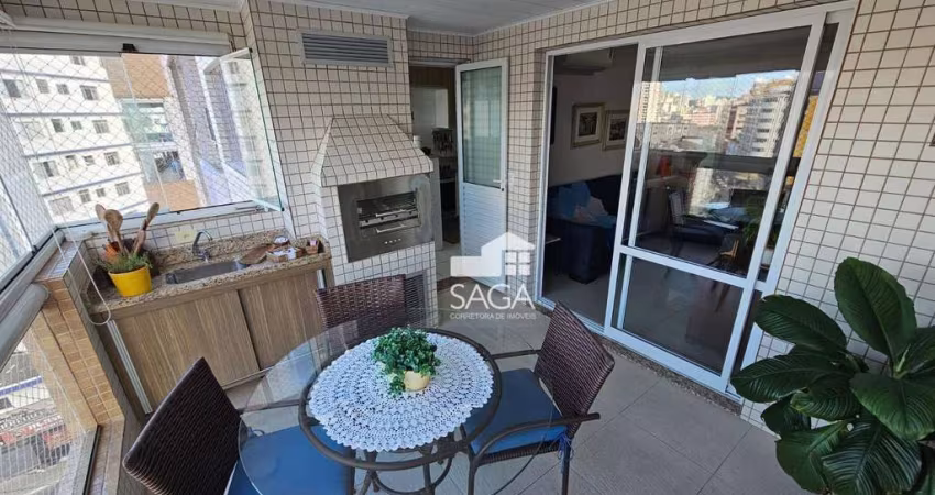 Lazer de Clube! Apartamento com 2 dormitórios à venda, 104 m² por R$ 765.000 - Boqueirão - Praia Grande/SP