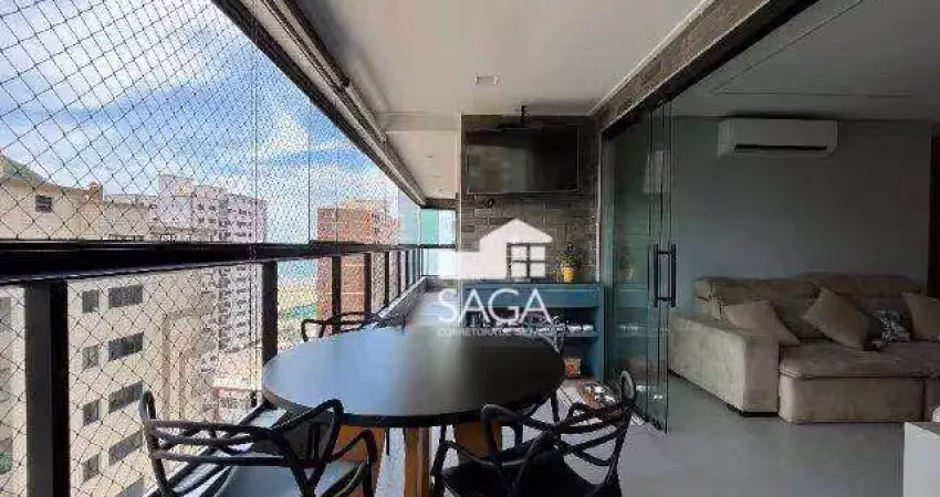 Apartamento com 3 dormitórios à venda, 118 m² por r$ 1.755.000,00 - canto do forte - praia grande/sp