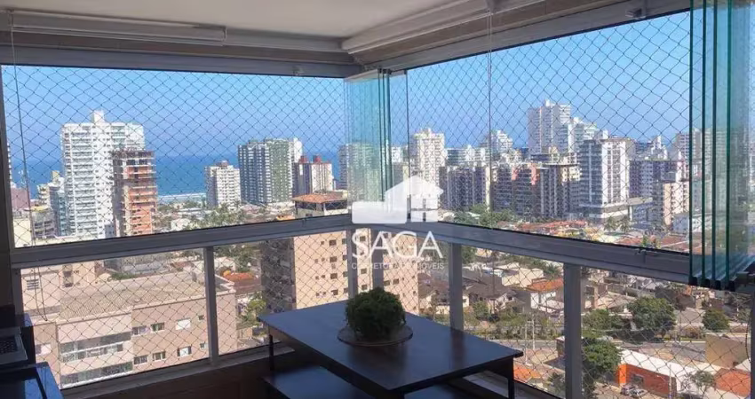 Apartamento com 3 dormitórios à venda, 96 m² por r$ 950.000,00 - canto do forte - praia grande/sp