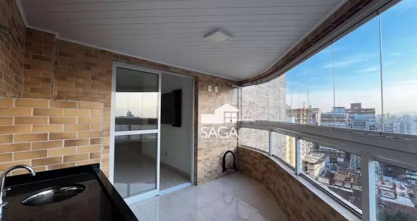 Apartamento com 1 dormitório à venda, 58 m² por r$ 380.000,00 - vila guilhermina - praia grande/sp