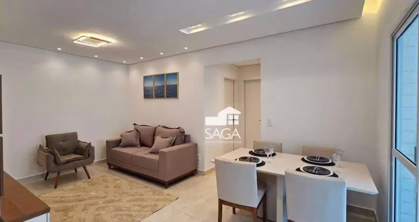 Apartamento com 2 dormitórios à venda, 76 m² por r$ 470.000 - aviação - praia grande/sp
