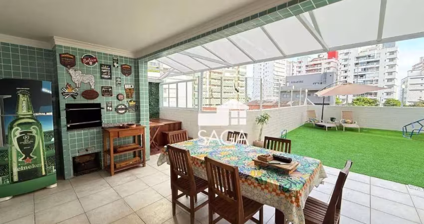 Apartamento com 3 dormitórios à venda, 279 m² por r$ 1.674.000 - canto do forte - praia grande/sp