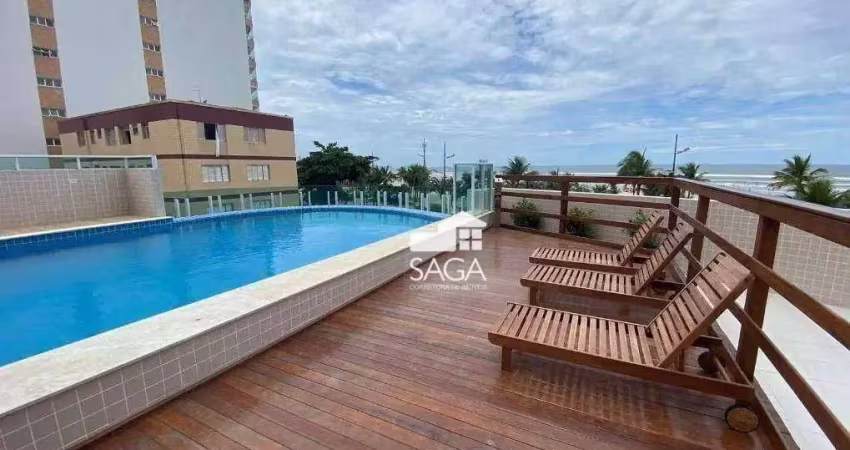 Apartamento com 2 dormitórios à venda, 75 m² por r$ 440.000,00 - mirim - praia grande/sp