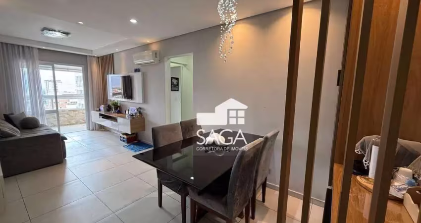 Apartamento com 2 dormitórios à venda, 85 m² por r$ 600.000 - vila guilhermina - praia grande/sp