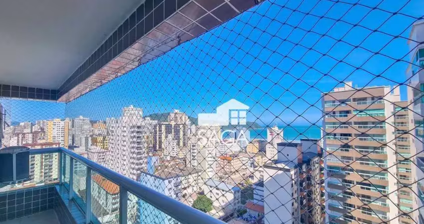 Vista mar! lazer completo! apartamento com 2 dormitórios à venda, 74 m² por r$ 650.000 - boqueirão - praia grande/sp
