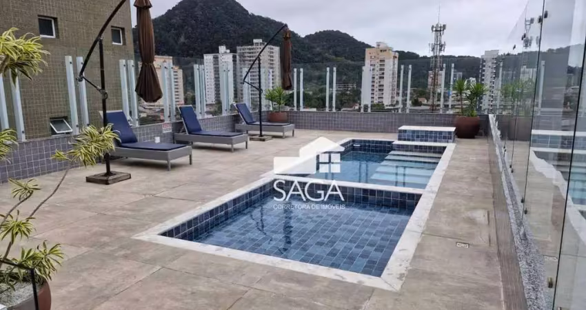 Apartamento com 1 dormitório para alugar, 45 m² por r$ 2.800,00/mês - canto do forte - praia grande/sp