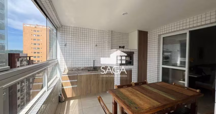 Apartamento com 3 dormitórios à venda, 120 m² por r$ 1.180.000 - canto do forte - praia grande/sp