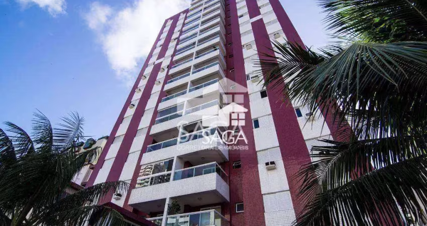 Apartamento com 2 dormitórios à venda, 73 m² por r$ 625.000 - canto do forte - praia grande/sp