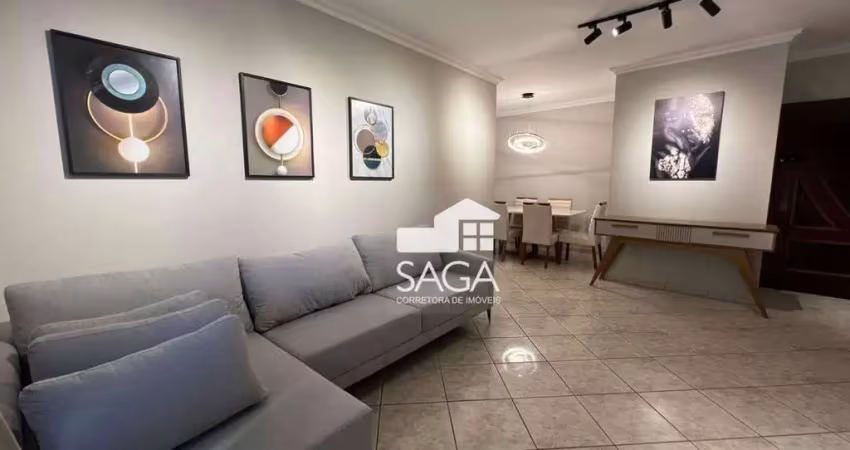 Apartamento com 2 dormitórios à venda, 100 m² por r$ 550.000 - caiçara - praia grande/sp