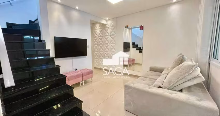 Casa com 2 dormitórios à venda, 90 m² por r$ 470.000 - maracanã - praia grande/sp