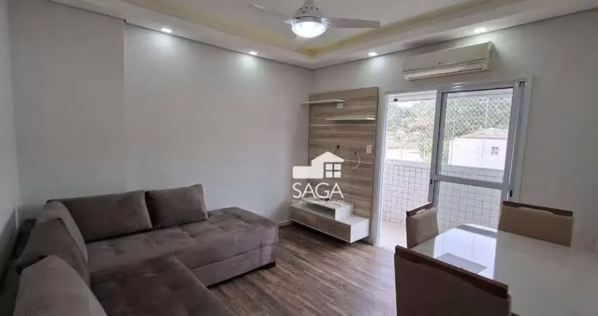 Apartamento com 2 dormitórios para alugar, 60 m² por r$ 3.300,00/mês - canto do forte - praia grande/sp