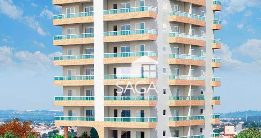 Apartamento com 2 dormitórios à venda, 67 m² por R$ 456.579,89 - Caiçara - Praia Grande/SP