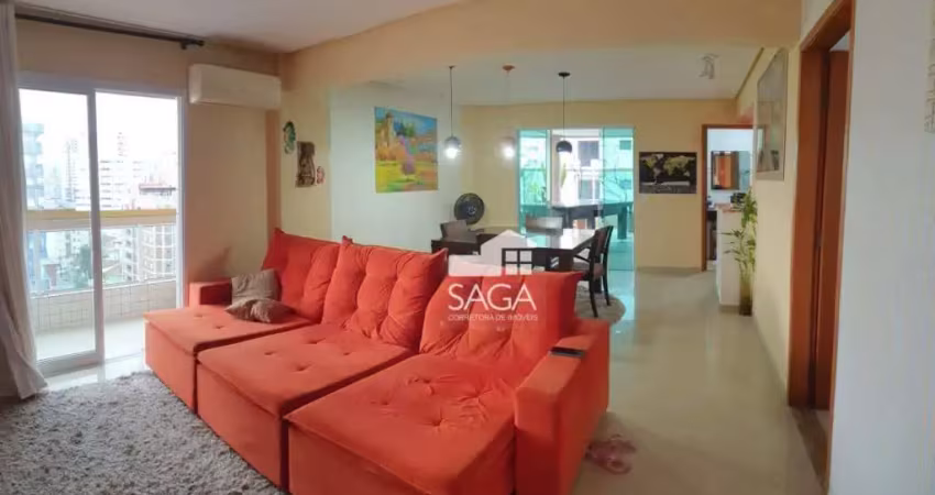 Cobertura com 3 dormitórios à venda, 177 m² por r$ 800.000,00 - tupi - praia grande/sp