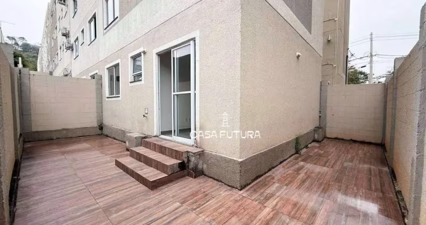 Apartamento garden com 2 dormitórios à venda, 49 m² por r$ 240.000,00 - são luís - volta redonda/rj