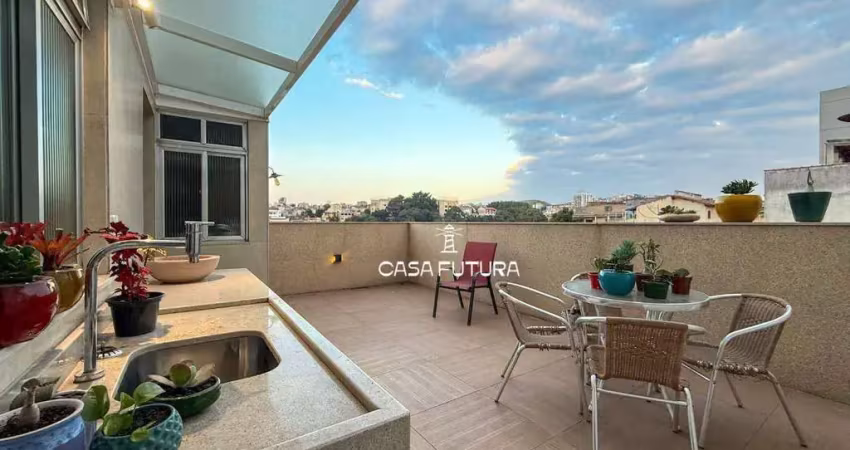 Apartamento garden com 4 dormitórios à venda, 145 m² por r$ 690.000,00 - colina - volta redonda/rj