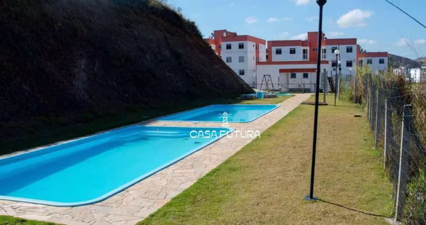 Apartamento com 2 dormitórios à venda, 44 m² por r$ 175.000,00 - água limpa - volta redonda/rj