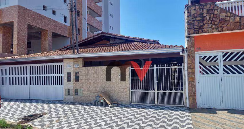 Casa com 2 dormitórios para alugar, 110 m² por R$ 3.000,00/mês - Vila Guilhermina - Praia Grande/SP