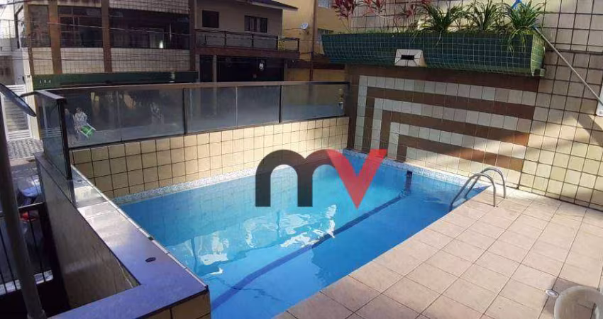 Apartamento com 1 dormitório para alugar, 60 m² por R$ 2.400,02/mês - Tupi - Praia Grande/SP