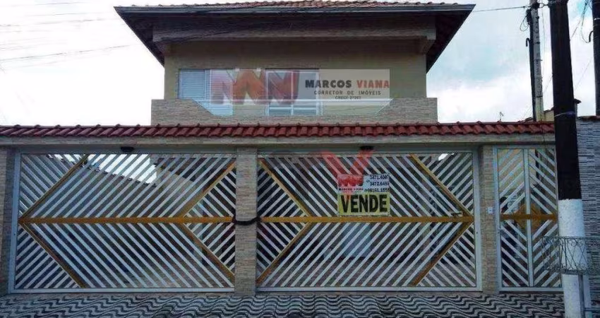 Casa com 2 dormitórios para alugar, 60 m² por R$ 1.600,00/mês - Vila São Jorge - Praia Grande/SP
