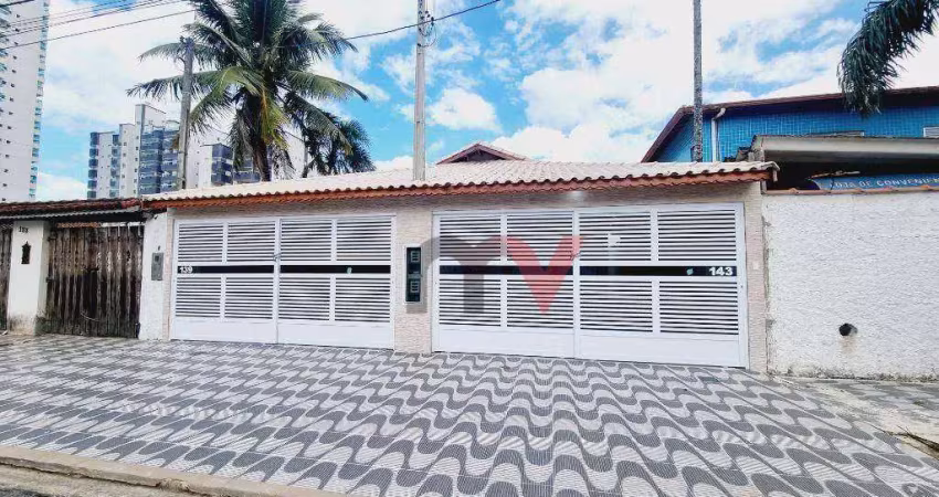 Casa à venda, 110 m² por r$ 558.000,00 - maracanã - praia grande/sp