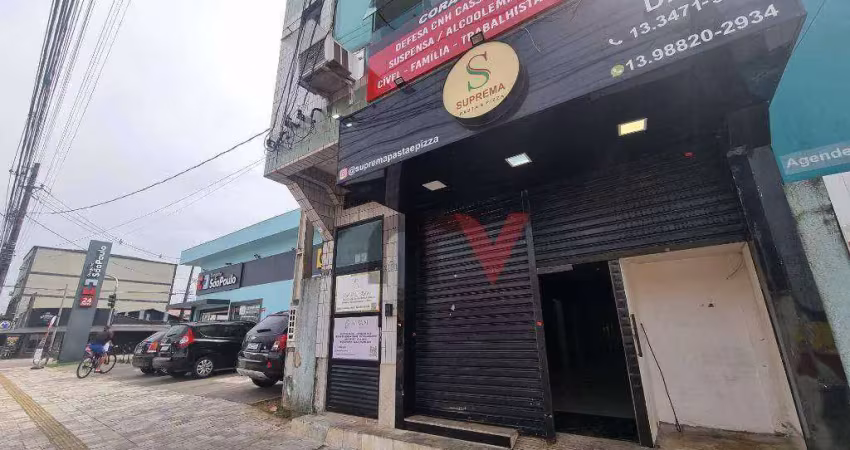 Loja para alugar, 88 m² por r$ 4.500/mês - tupi - praia grande/sp