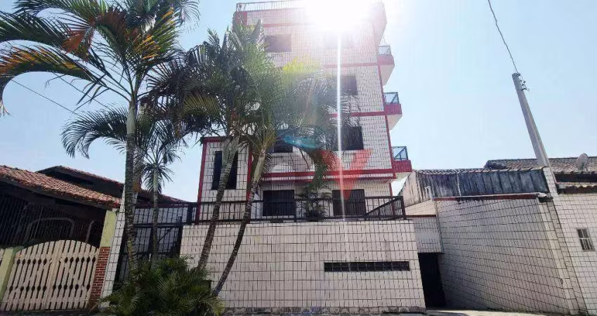 Apartamento com 1 dormitório para alugar, 45 m² por r$ 1.250/mês - tupi - praia grande/sp