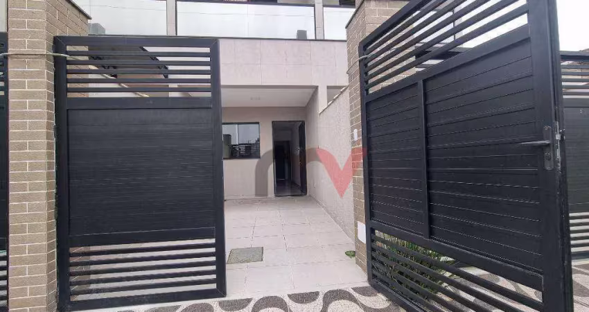 Sobrado com 3 dormitórios à venda, 97 m² por r$ 375.000 - maracanã - praia grande/sp