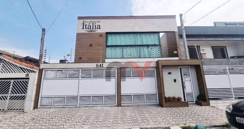 Casa com 2 dormitórios à venda, 43 m² por r$ 320.000 - maracana - praia grande/sp