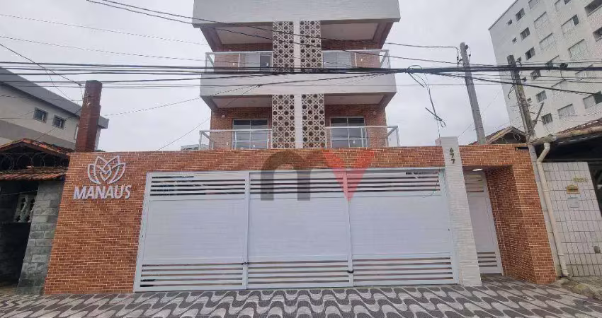 Sobrado com quintal privativo sendo  2 dormitórios à venda, 62 m² por r$ 380.000 - vila guilhermina - praia grande/sp