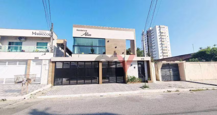 Sobrado com quintal privativo e  2 dormitórios à venda, 62 m² por r$ 355.000 - tupi - praia grande/sp