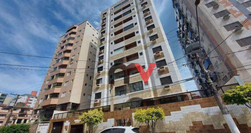 Apartamento com 1 dormitório para alugar, 77 m² por r$ 2.200,02 - tupi - praia grande/sp