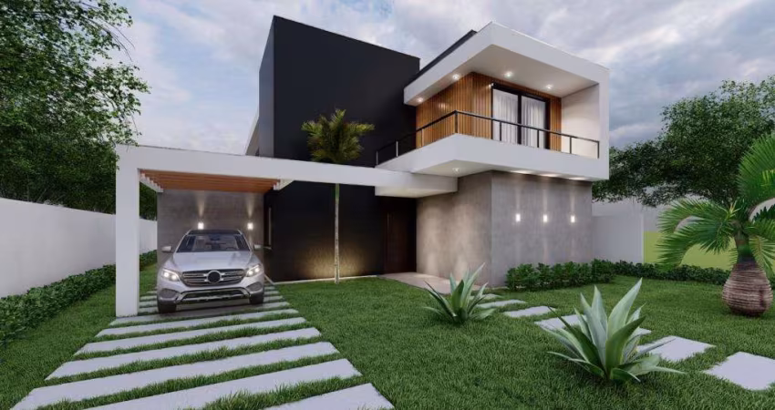 Casa duplex, com 4 quartos (sendo 3 suítes), 475m² de terreno, no Alphaville Litoral Norte!