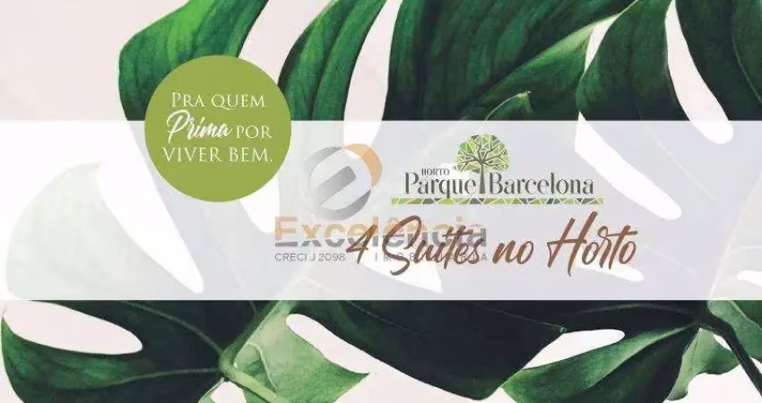 Apartamento com 4 suítes, 171,65m², horto parque barcelona!