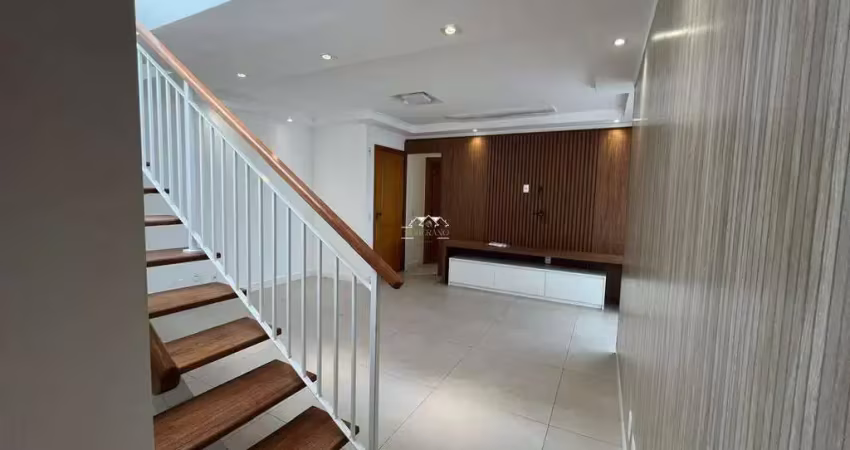 Cobertura para aluguel, 3 quartos, 3 suítes, 3 vagas, vila scarpelli - santo andré/sp