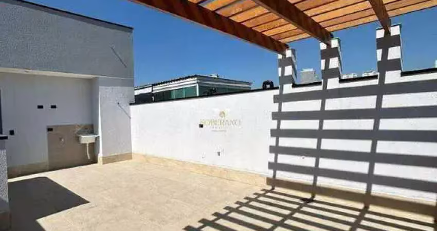 Cobertura à venda, 87 m² por r$ 394.000,00 - vila scarpelli - santo andré/sp