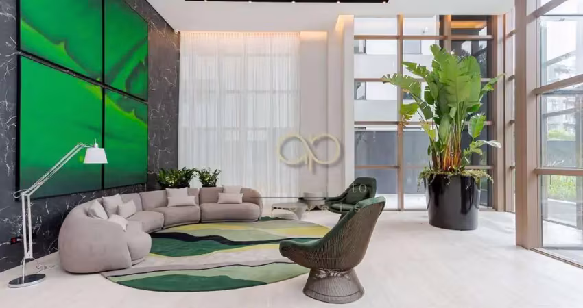 Apartamento duplex de alto padrão, 2 dormitórios (2 suítes), 3 garagens - batel, edifício mainz gutemberg