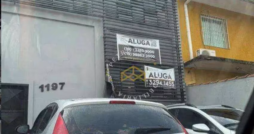 Galpão para alugar, 313 m² por r$ 13.290,00 - jardim cura d ars - campinas/sp