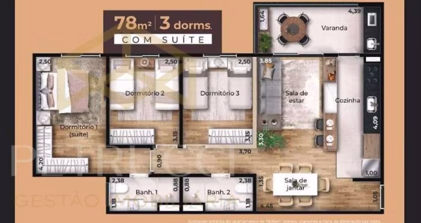 Apartamento com 2 dormitórios à venda, 64 m² por R$ 608.000,00 - Swiss Park - Campinas/SP