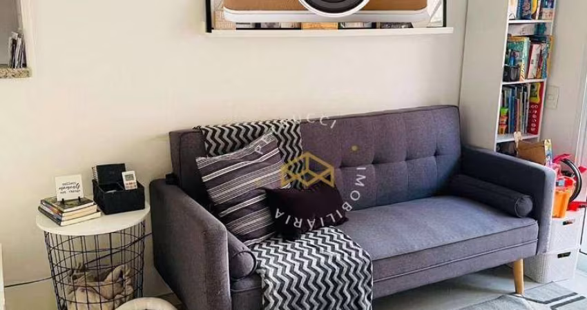 Apartamento com 2 dormitórios à venda, 51 m² por R$ 350.000,00 - Parque Itália - Campinas/SP