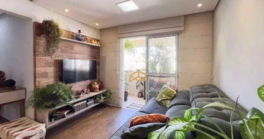 Apartamento com 3 dormitórios à venda, 78 m² por R$ 640.000,00 - Ortizes - Valinhos/SP